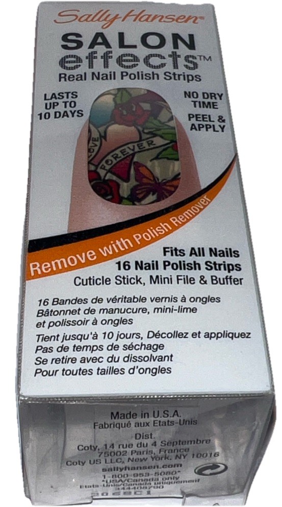 1- Sally Hansen Salon Effects Real Nail Polish Strips #580 TATTOO MUCH SeePhotos