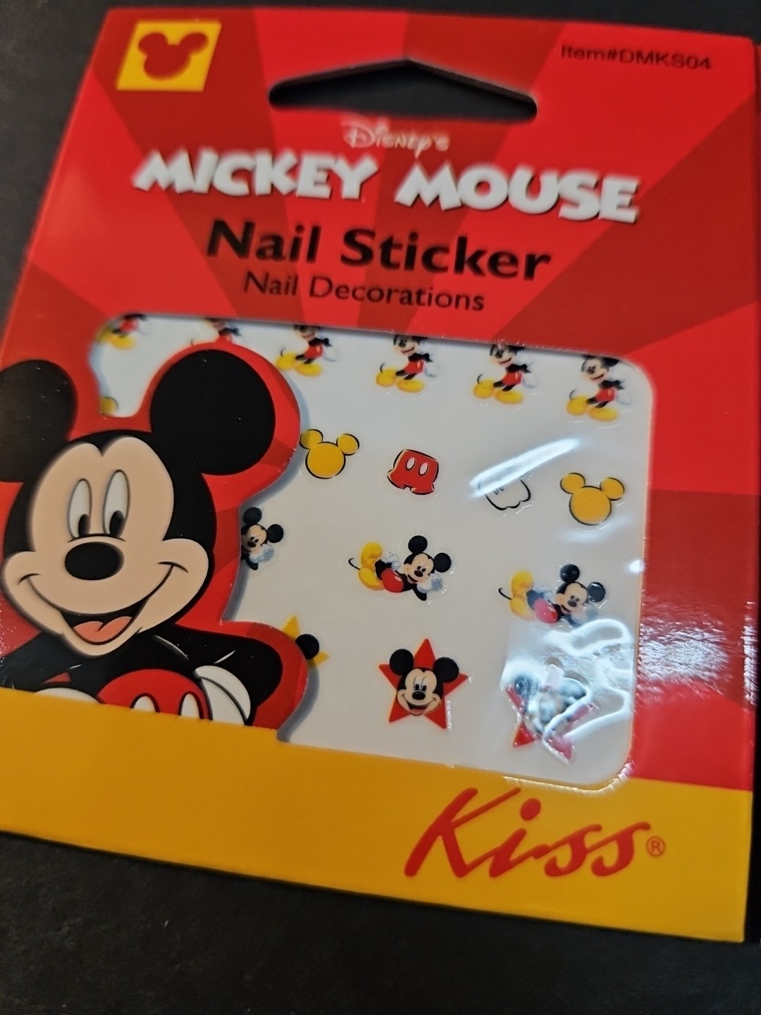 Kiss Walt Disney Mickey Mouse Ears Nails 2 Pack Stickers Decal Mini Manicure