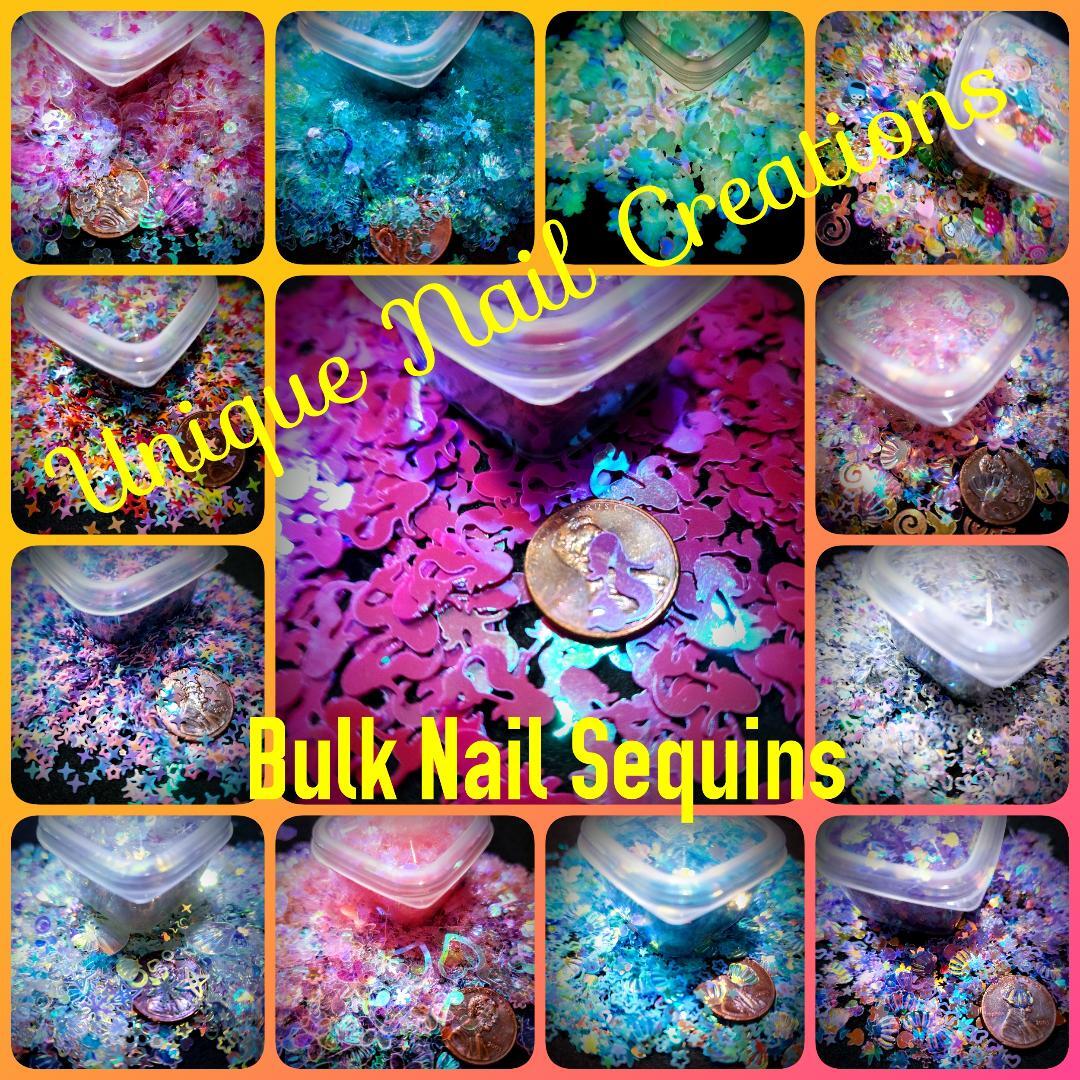 ULTIMATE GLITTER BLEND 1 OZ JAR~MULTI SHAPES~Nail•Acrylic•Gel•Body Art•Festival