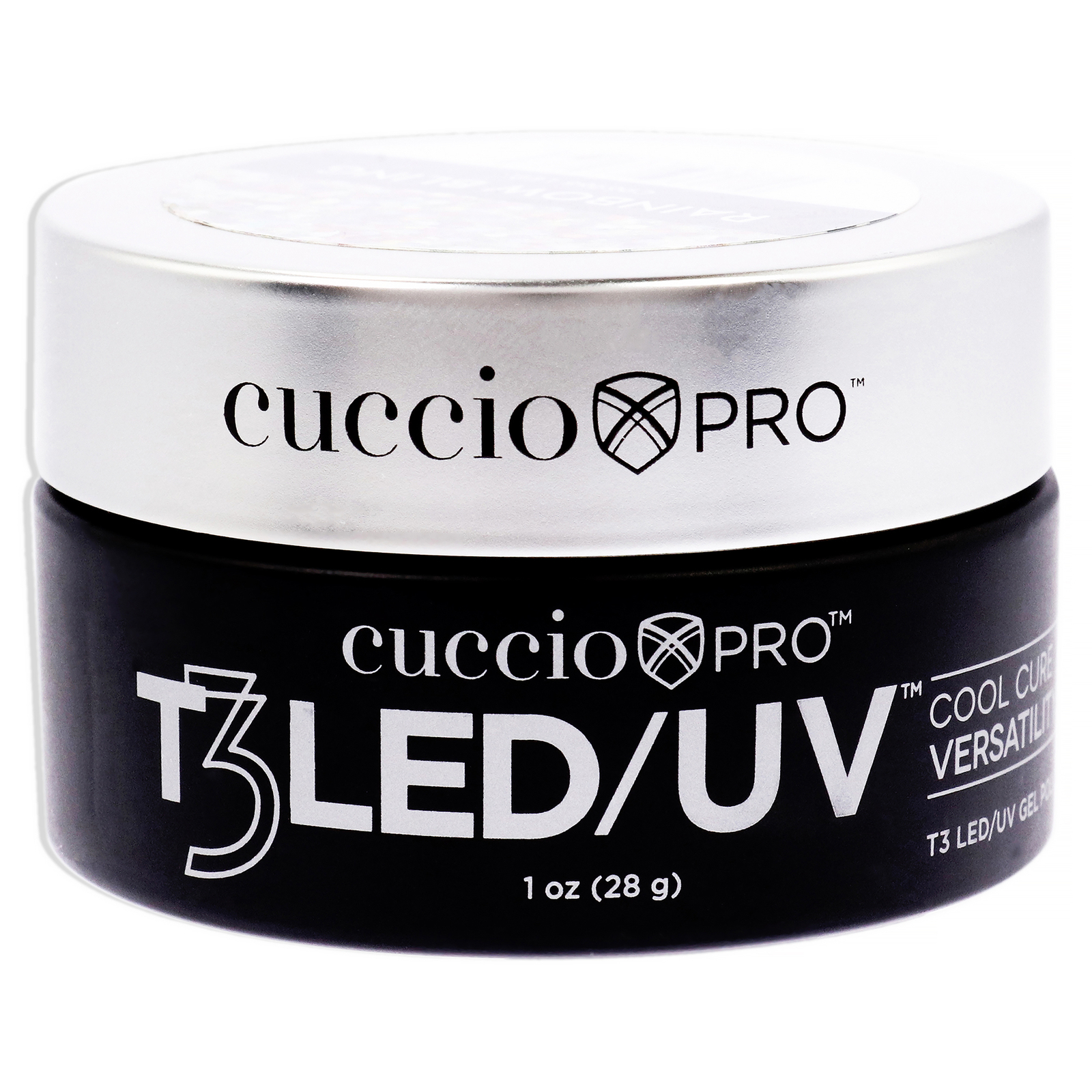 T3 Cool Cure Versatility Nail Gel – Rainbow Bling by Cuccio Pro for Women – 1 oz