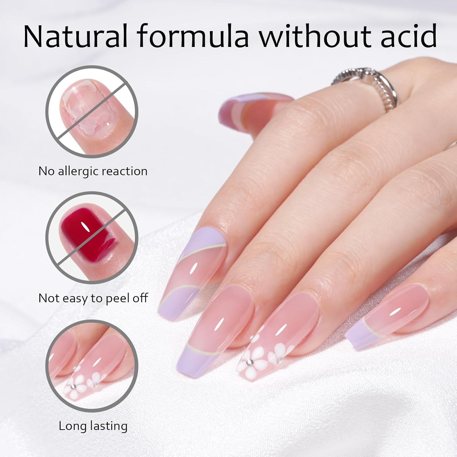 Nail Primer & Nail Prep Dehydrator Set, 15ml Professional Acid-Free Bond Primer