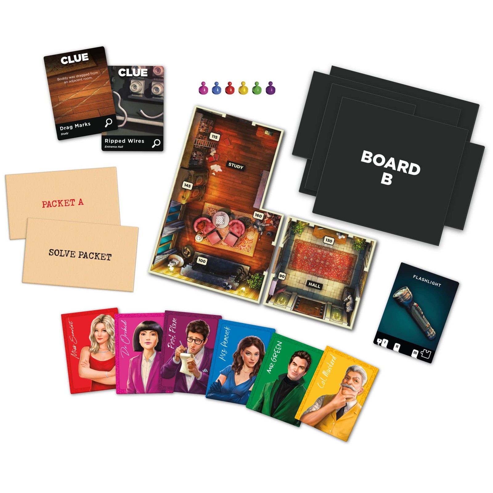 Clue Board Game Treachery at Tudor 2.48 x 7.87 x 10.51 inches, Multi-color