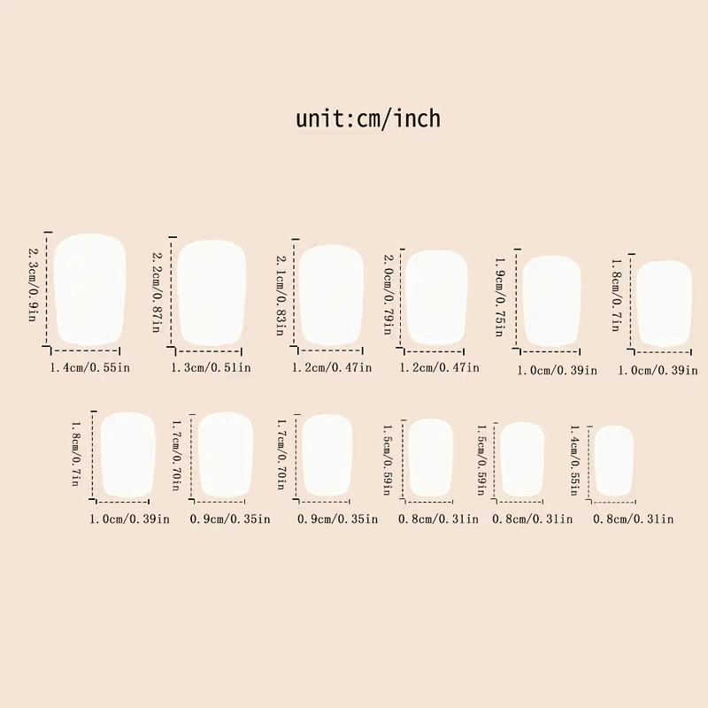 24pcs Glittering Burgundy Coffin Shaped Press-on Nails Set – Glossy, Middle
