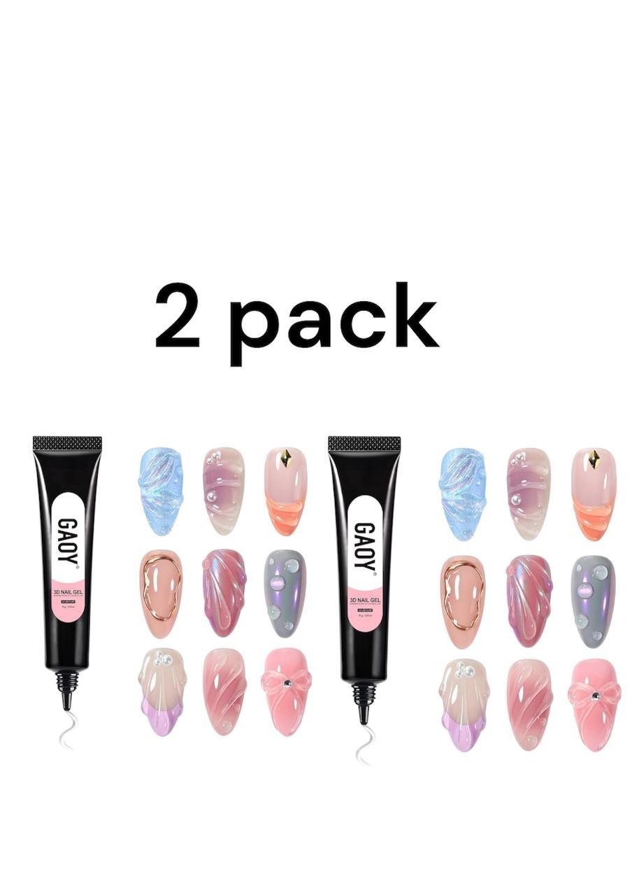 GAOY 3D Nail Gel, 15g Clear Sculpting Gel for Carving, Molding and Painting Nail
