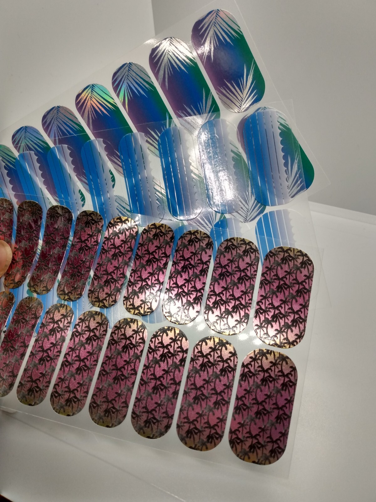 Jamberry Nail Wraps Full Sheets – Tropical Ocean Sea Vacation Lot of 5