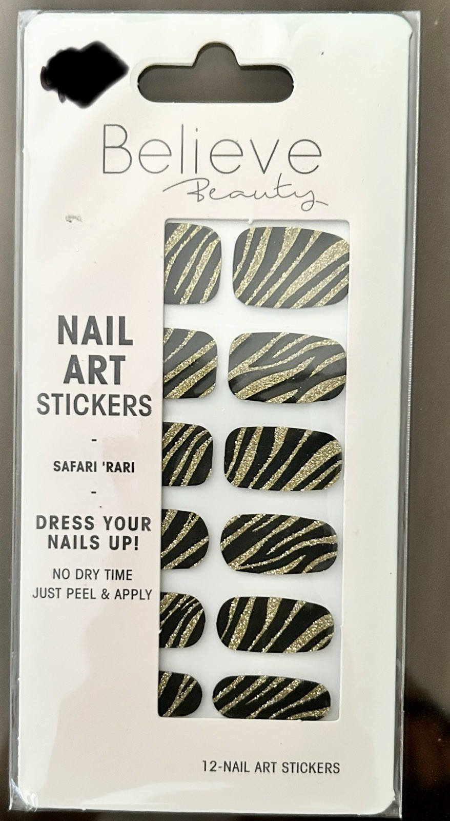 New-Never Used/NailArt Stickers/Easy To Apply/Easy To Remove/No UV Required/3D