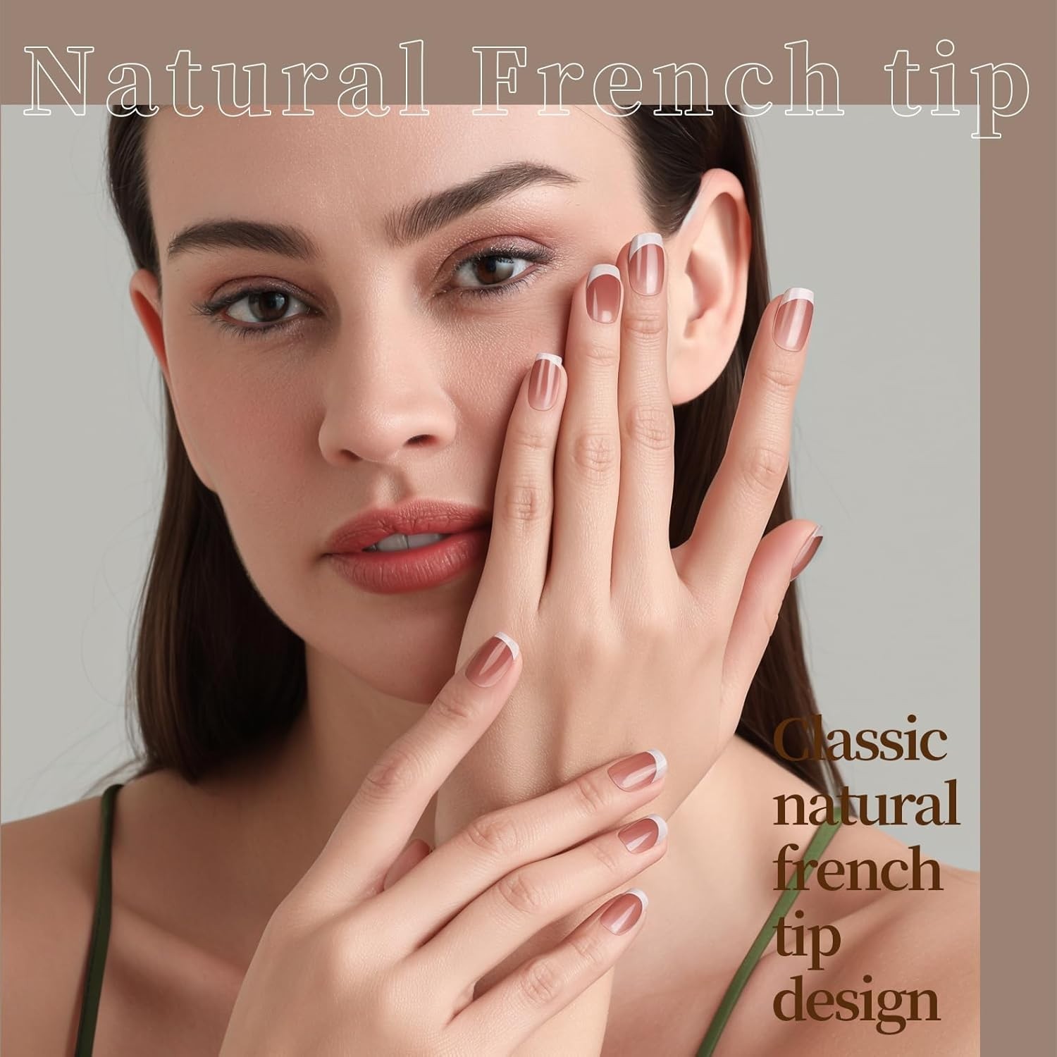 Press On Nails, 6 Colors Cat Eye Press On Nails Short, Natural Fake Nails Glo…