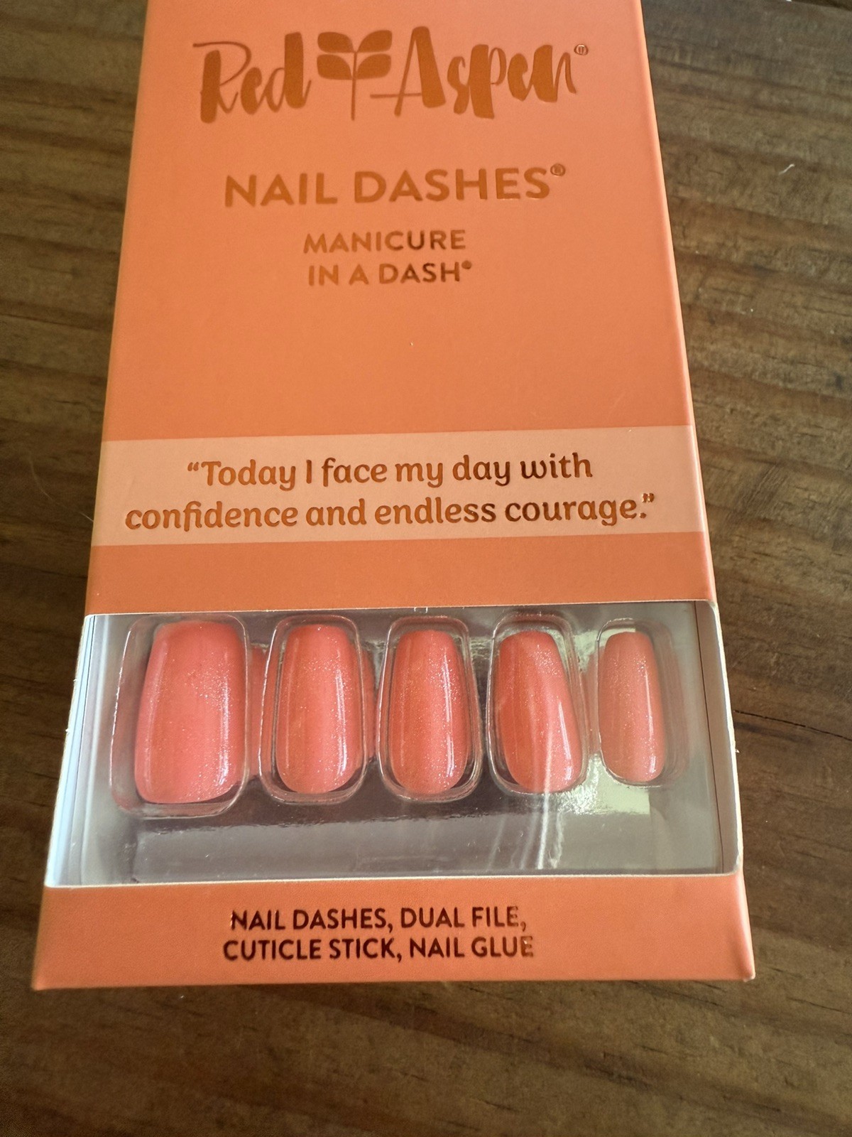 NIB- Red Aspen Nail Dash Bundle Set- 6 Boxes- Press On nails- Medium Coffin
