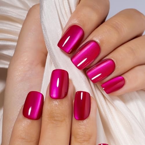 30pcs Press on Nails – Acrylic Fake Nails, Apricot Design, Glossy Nude, Short Ti