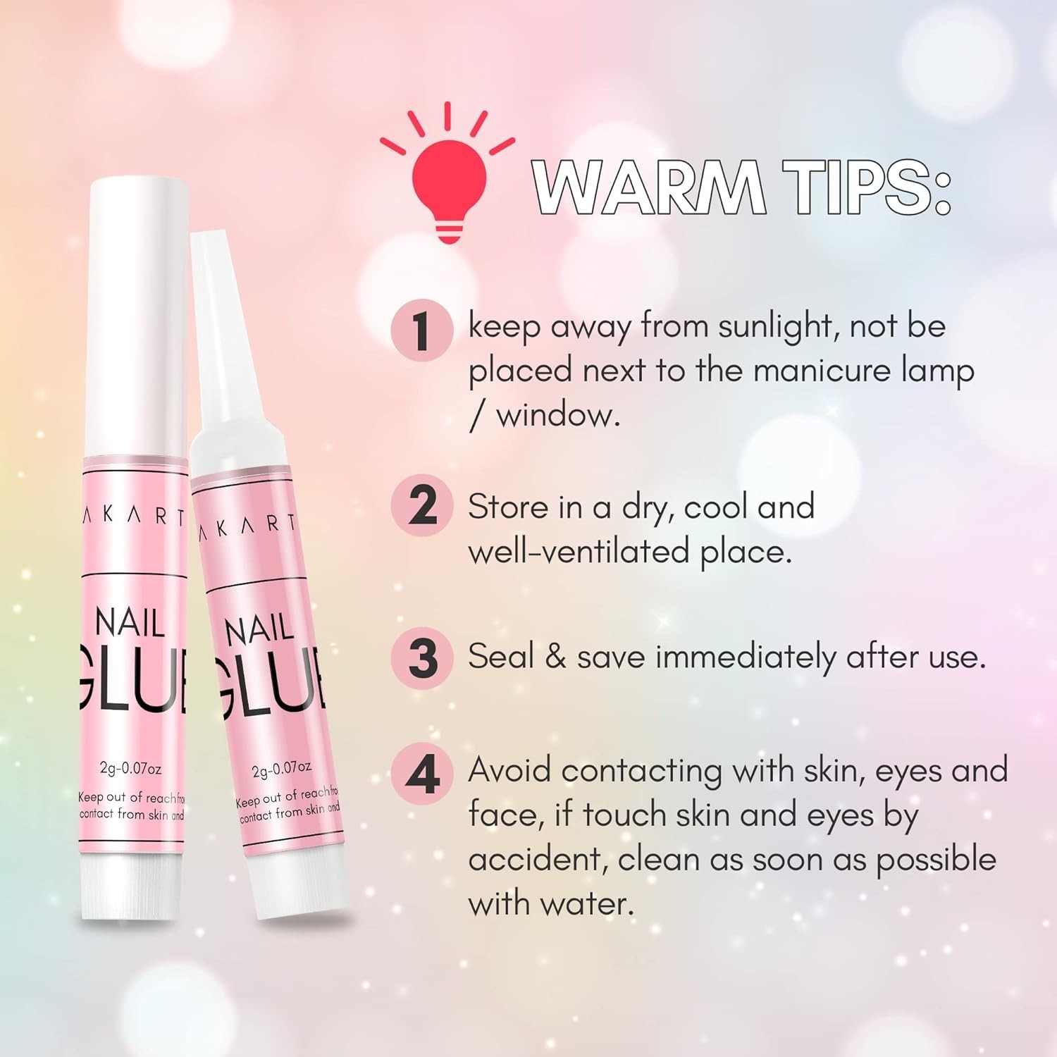 Professional Nail Glue: 100PCS Bulk Pack for Salon Manicure