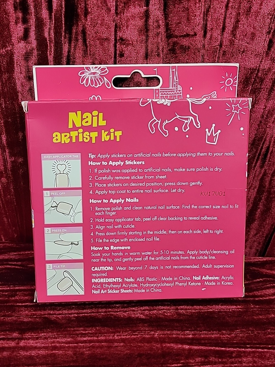 KISS imPRESS Mini Press-On Manicure KIDS Nails ARTIST KIT New