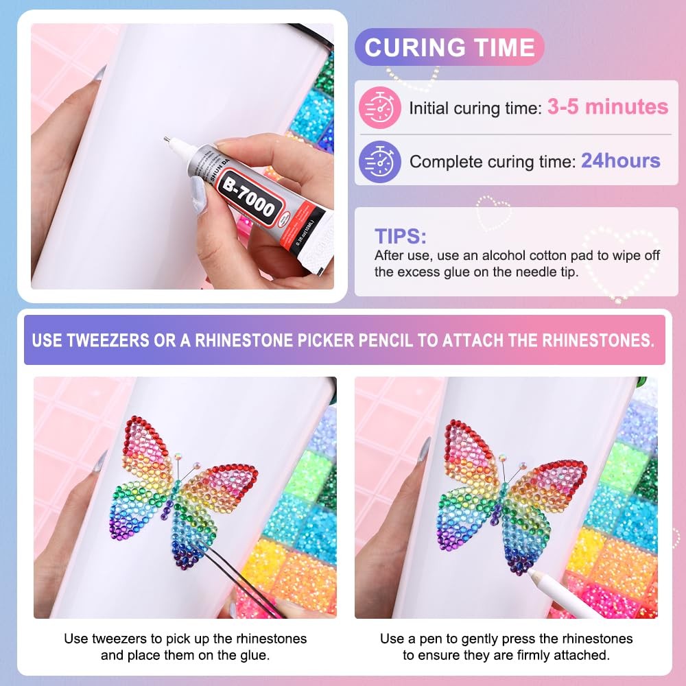 48000Pcs Resin Jelly Rhinestones for Bedazzling, 48 Colors 3mm Colorful Flatb…