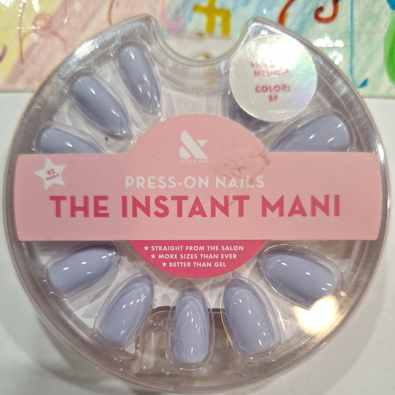 Olive & June The Instant Mani Press-On Nails Medium BP [Blueish Purple] 42ct