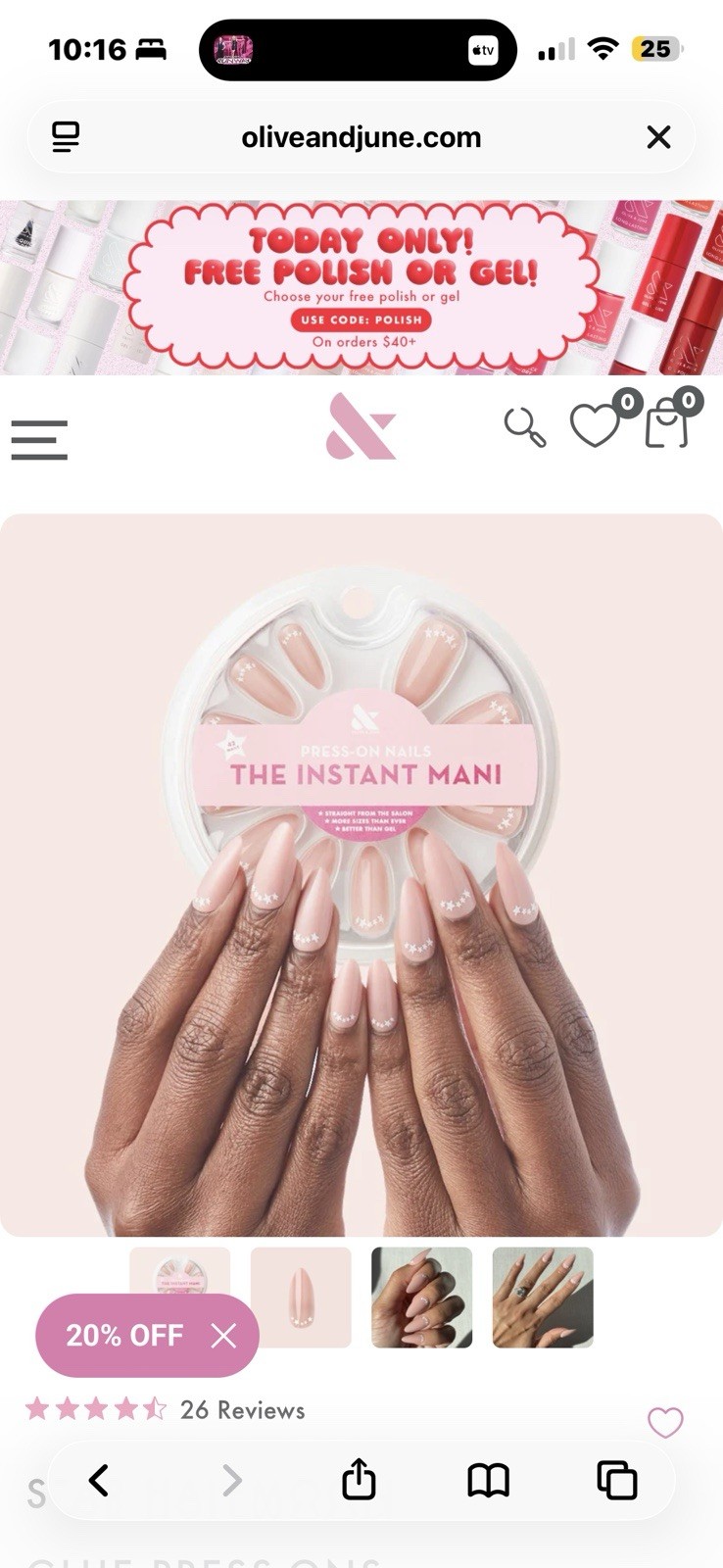 Olive & June Instant Mani Press‑On Nail Sets+ Bye‑Bye Removal System – Lot 4 NIB