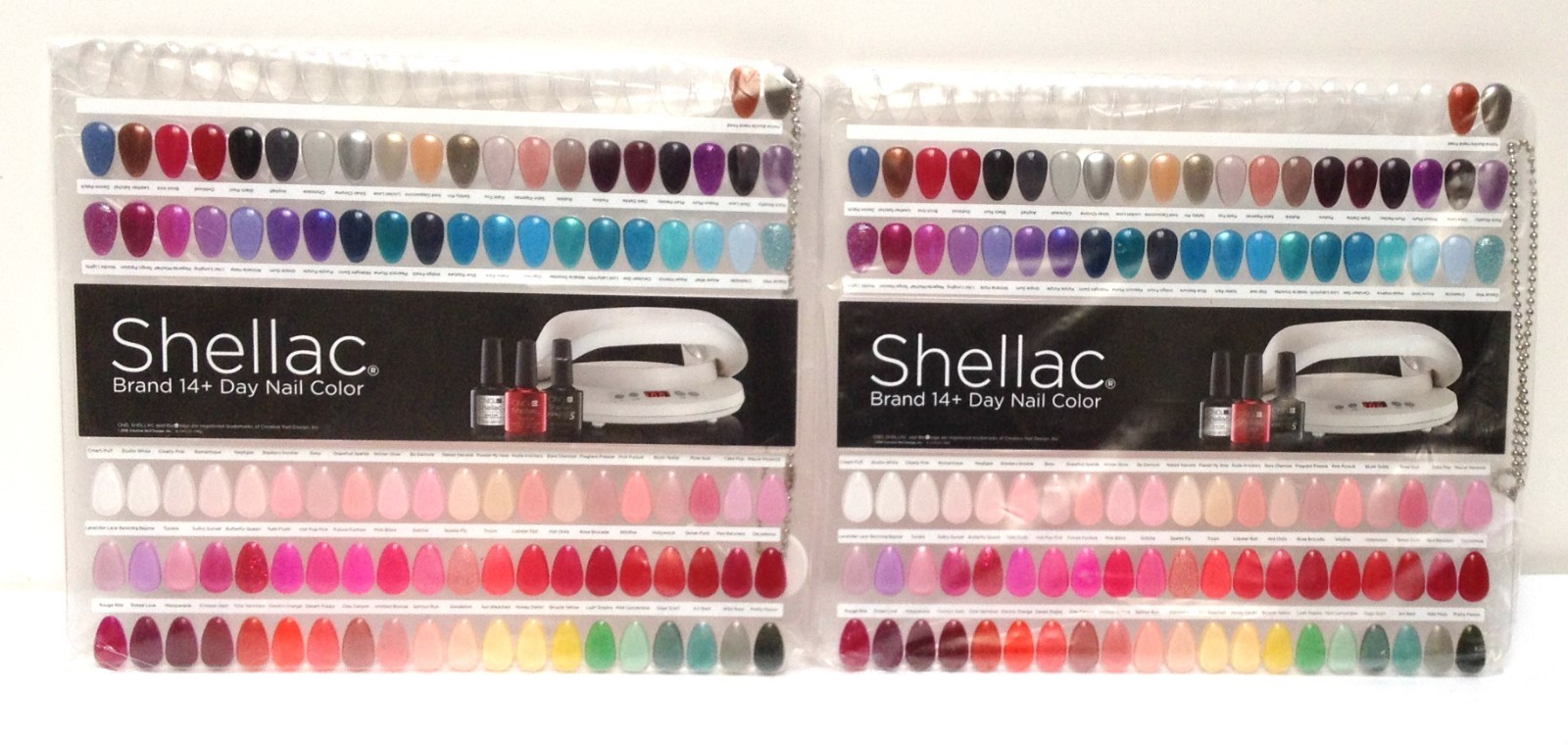 CND Painted Color Chart Nail Palette -102-Colour Sampler-Lot of 2+2 FREE POSTERS