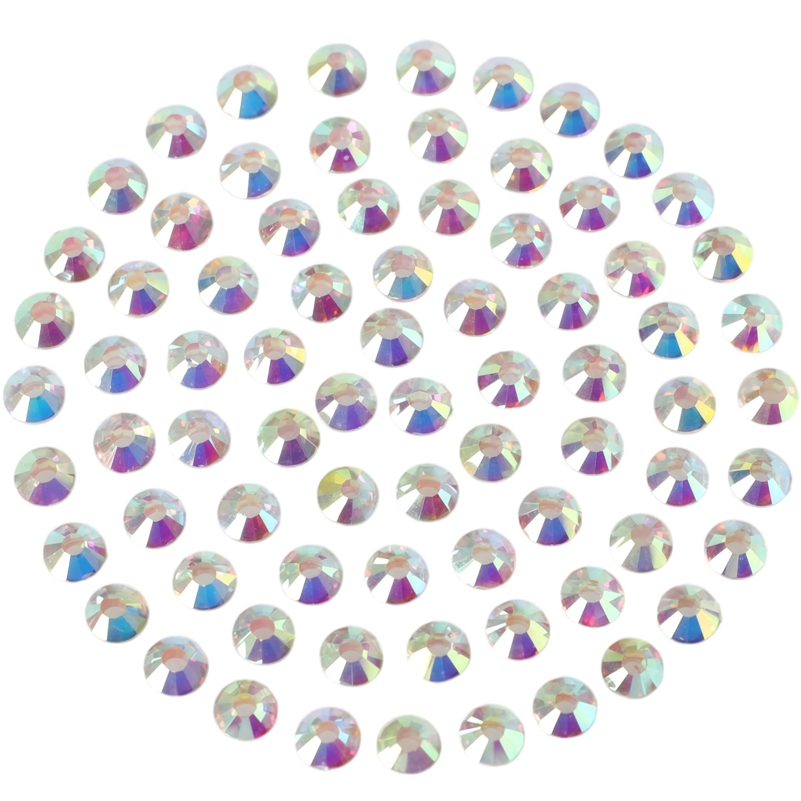 Diamonland Flatback Glass Crystal Rhinestones Rounds Gems for Bedazzling Nail…