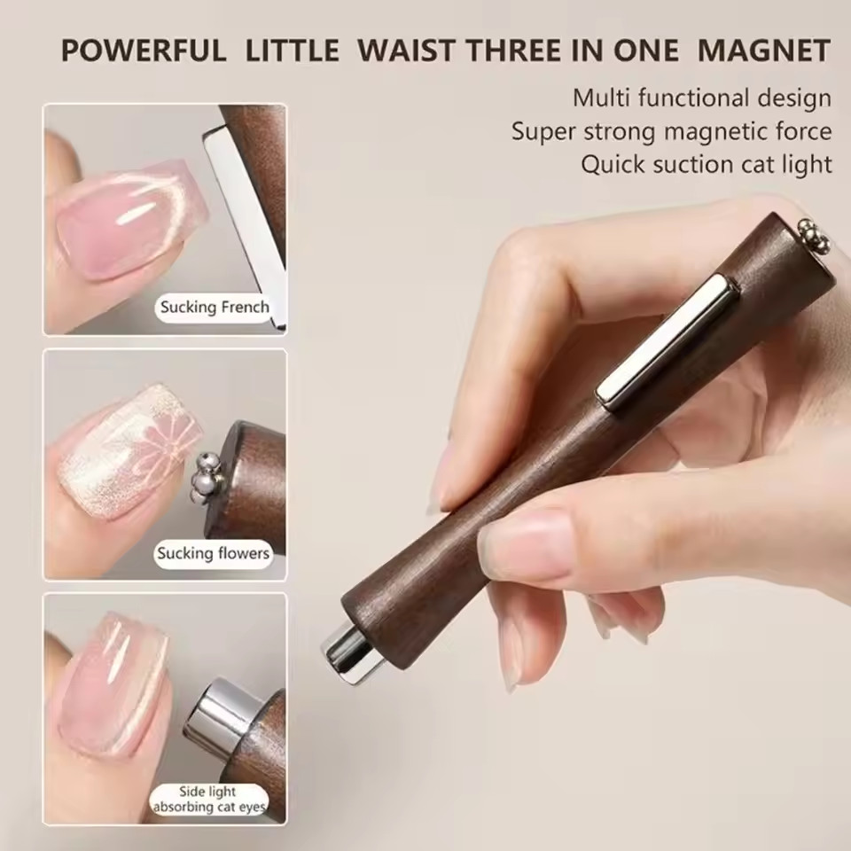 3 in 1 Nail Magnetic Stick Cat Eye Magnetic Nail Art Tool For Nail Art Design UK