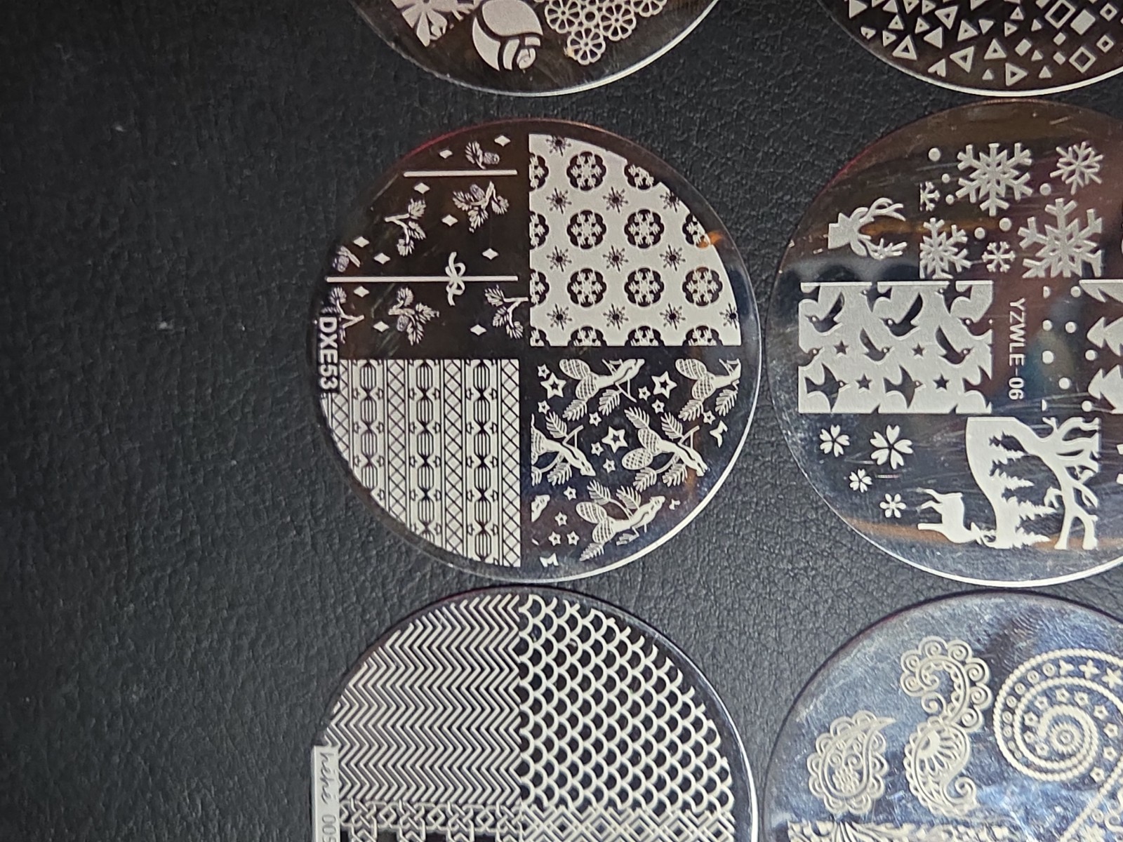 23 small Round Nail stamping plates