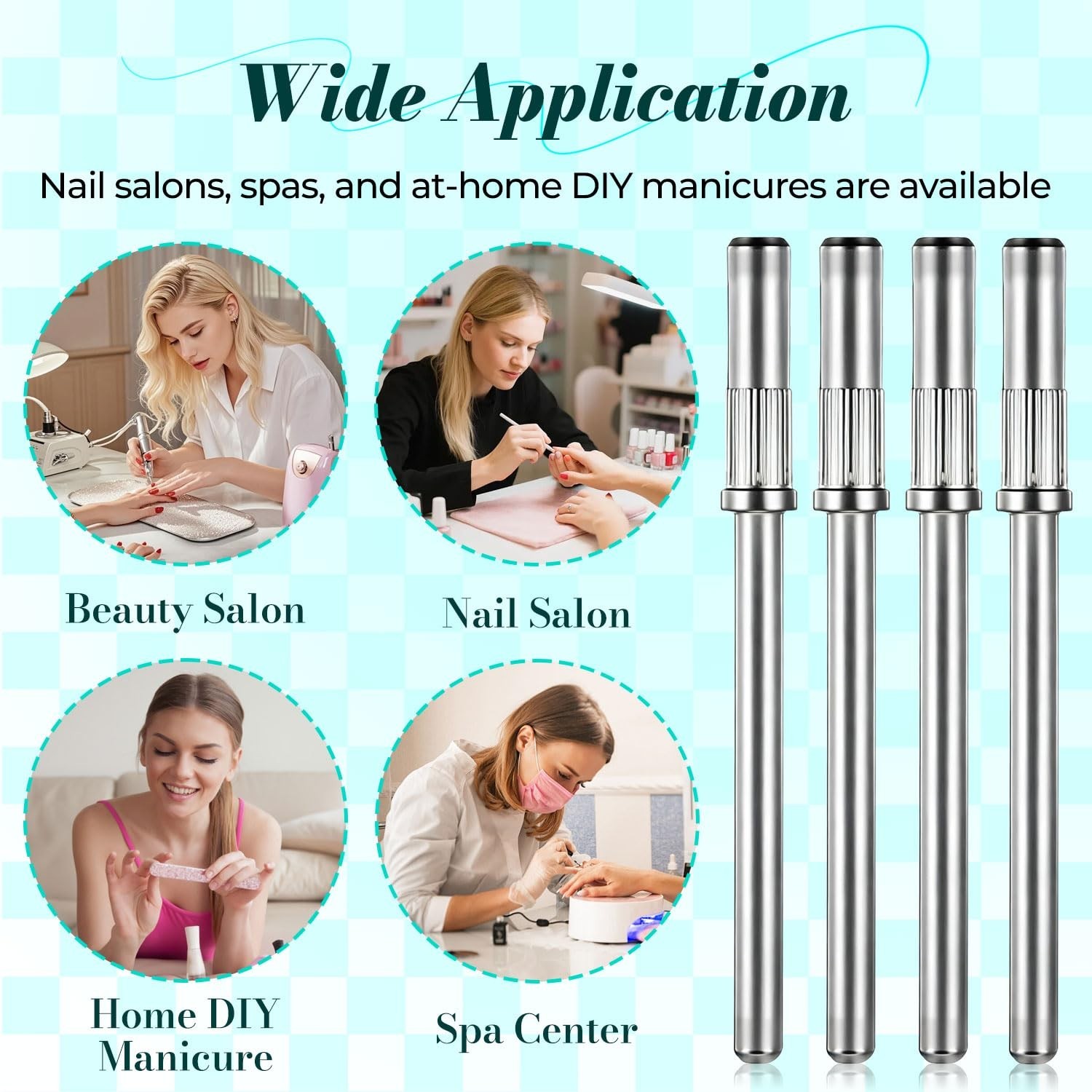 8PCS Mini Nail Drill Bit,Mandrel Bits for Small Sanding Bands,3.1mm 3/32 Shan…