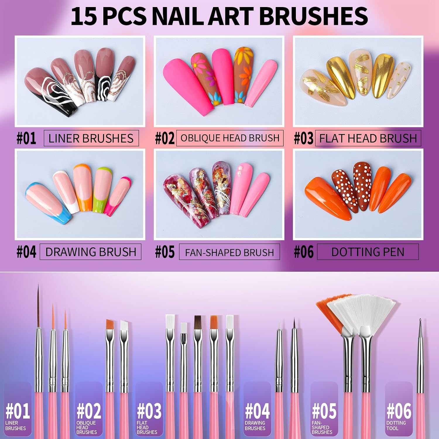 Nail Art Tools, Acrylic Nail Brush, Nail Stand, Nail Gems And Rhinestones, Na…