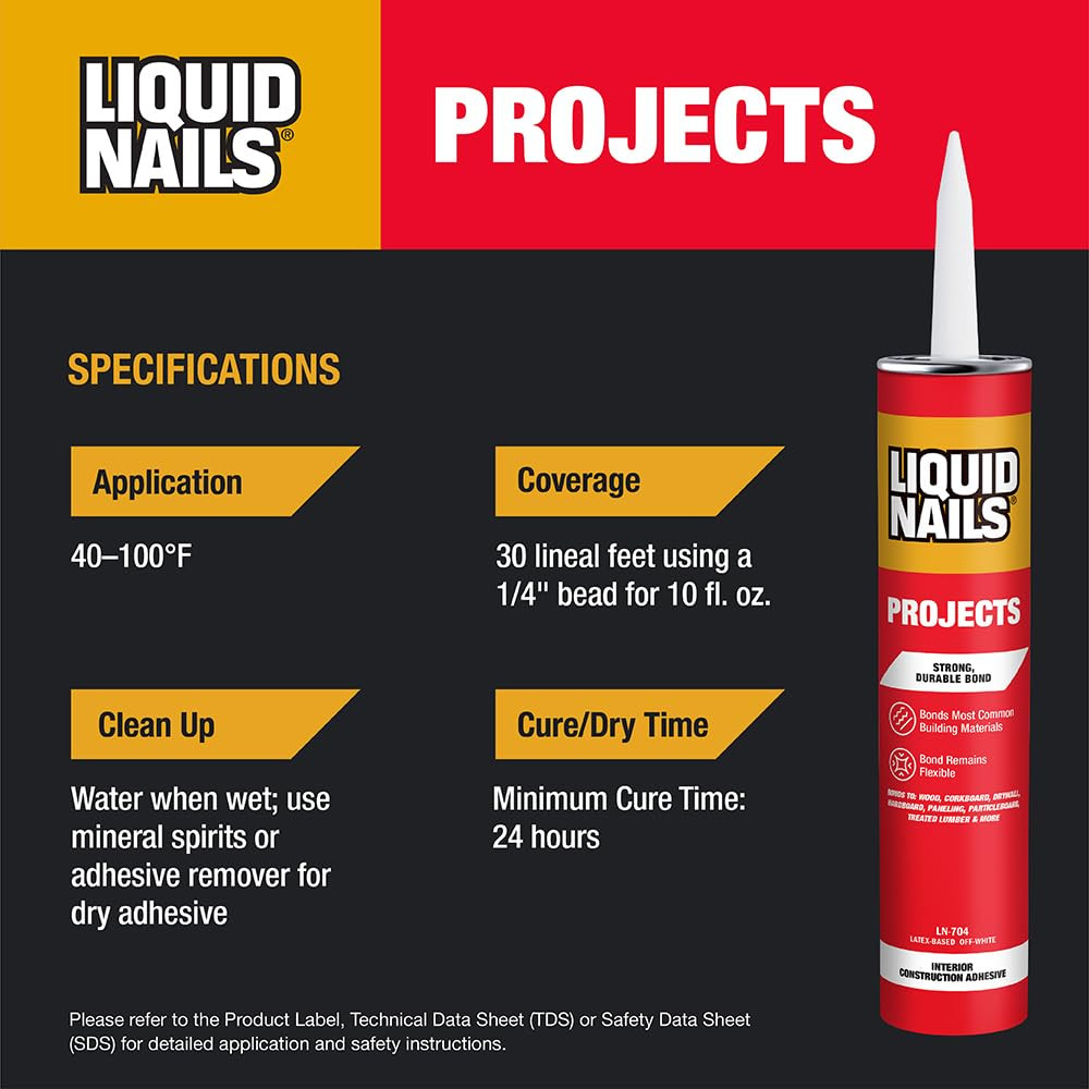 10 Oz Interior Projects Latex Construction Adhesive Tan
