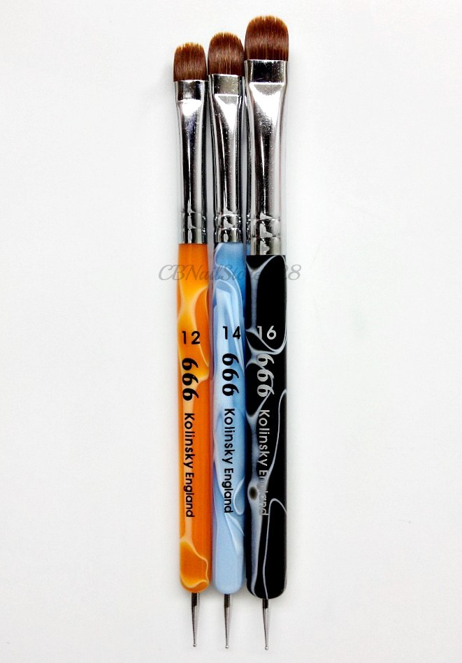 Kolinsky Brush 666 – Perfect for French Manicure- Pick Your Favorite Size