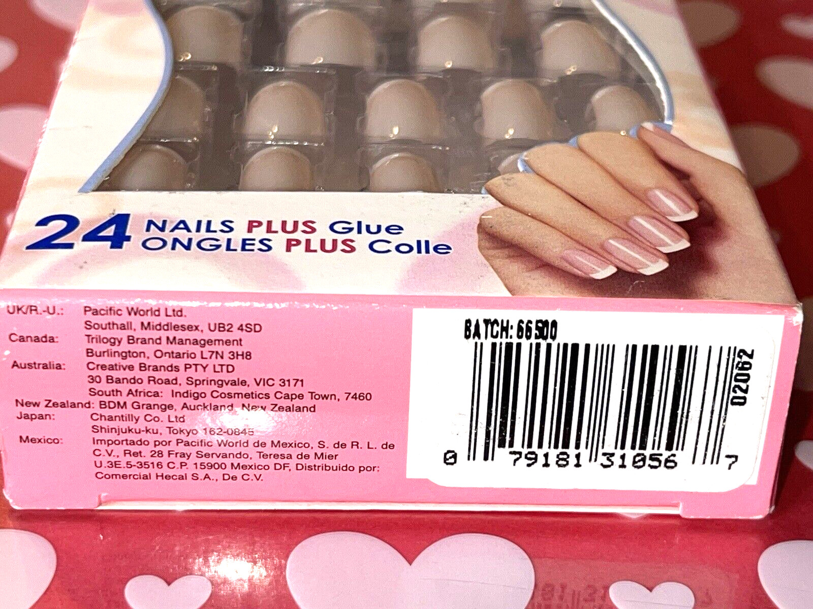 Fing’rs Simply Natural 24 Nails Look Amazingly Real 31056 PINK *1 EXTRA GLUE INC