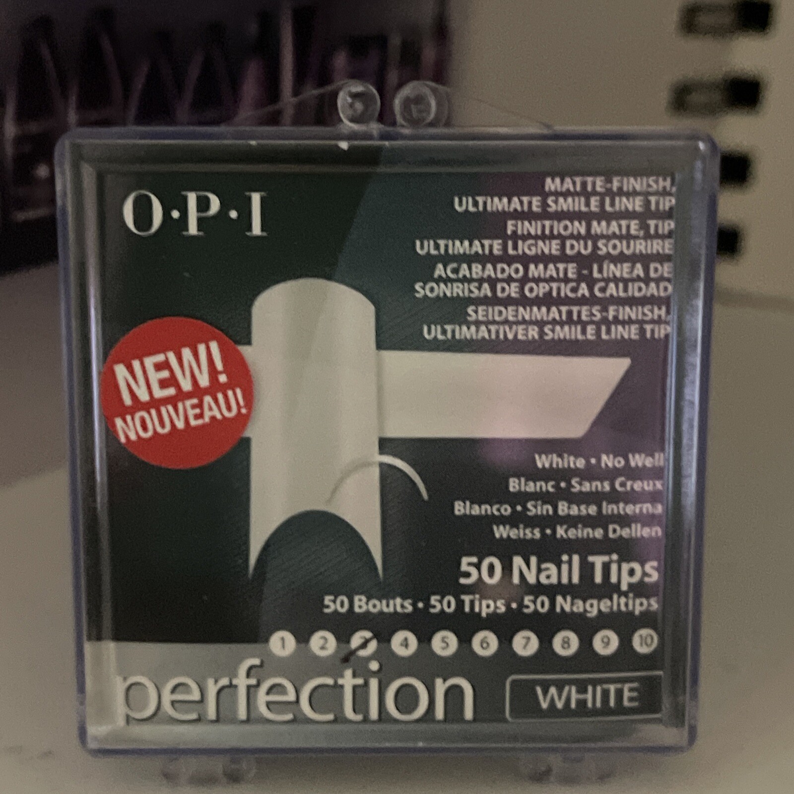 OPI Perfection Nail Tips matte finish 50 count #3 acrylicAsst.Acrylic Salon Nail