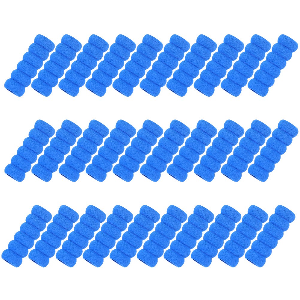 30Pcs Blue Sponge Pen Covers Finger Guards for Embroidery Painting Supplies