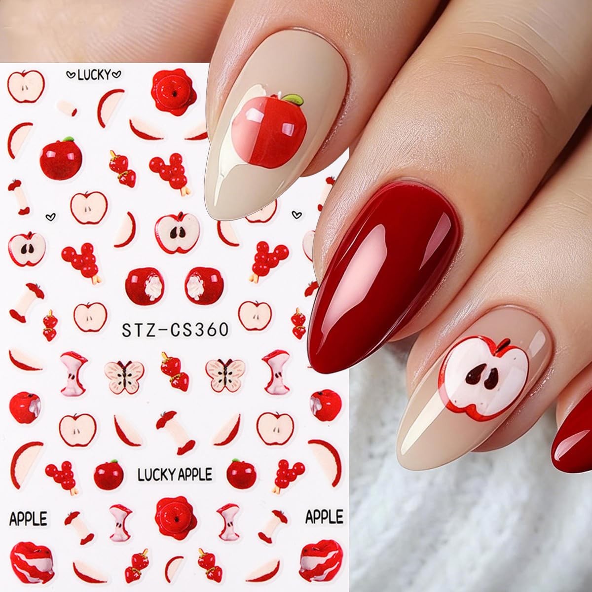 Strawberry Nail Art Stickers Style-style4