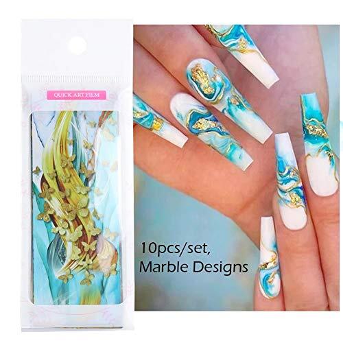 Marble Nail Art Foils Transfer Stickers Nail Art Supplies Foil Transfers 4