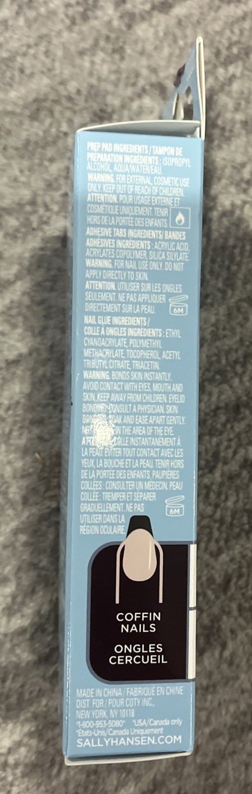 Sally Hansen Salon Effects Perfect Manicure x Hershey Kisses Coffin Nail 6 Pack