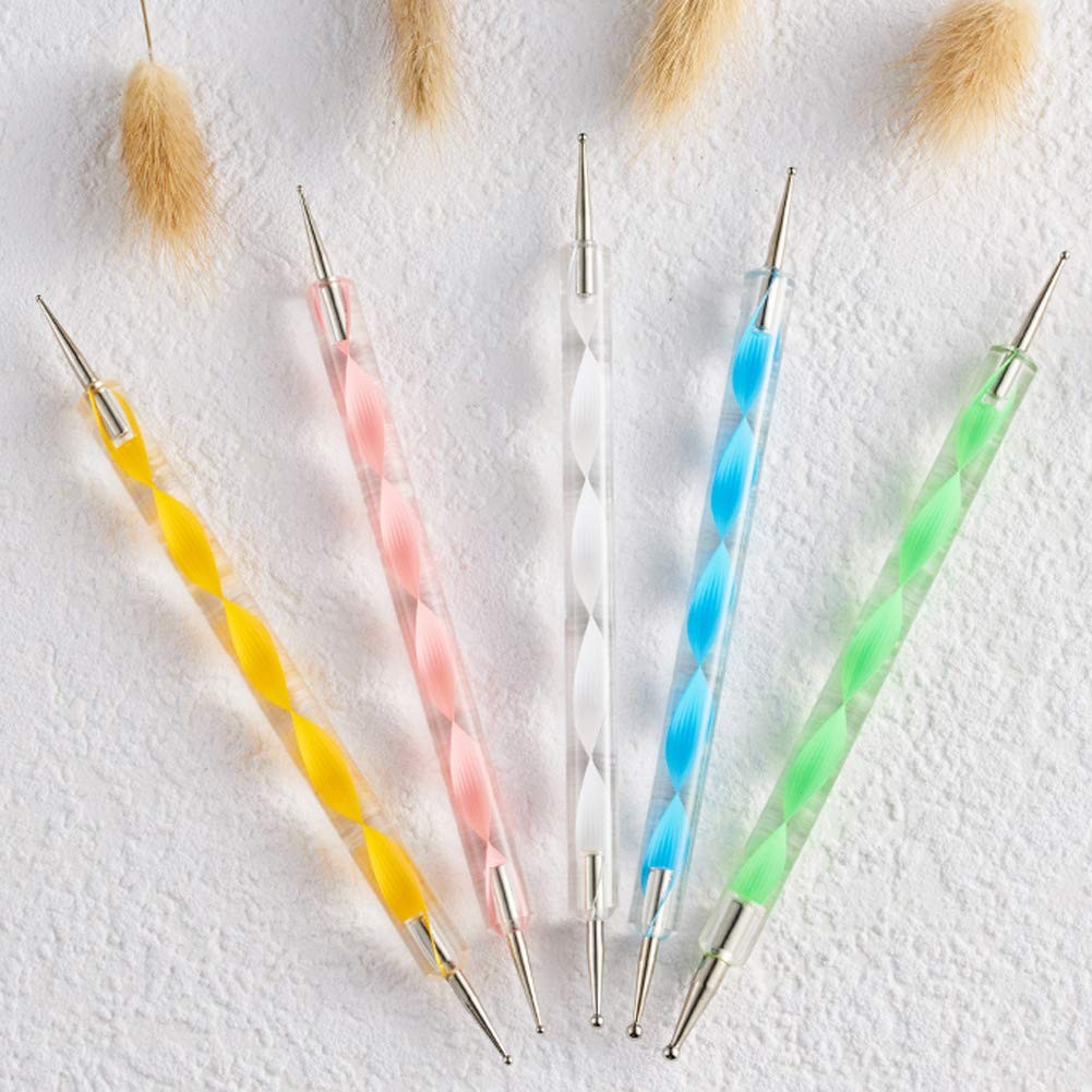 10Pcs Art Dotting Tools for Nail Art, Ball Tip Clay Tools Sculpting Pattern T…