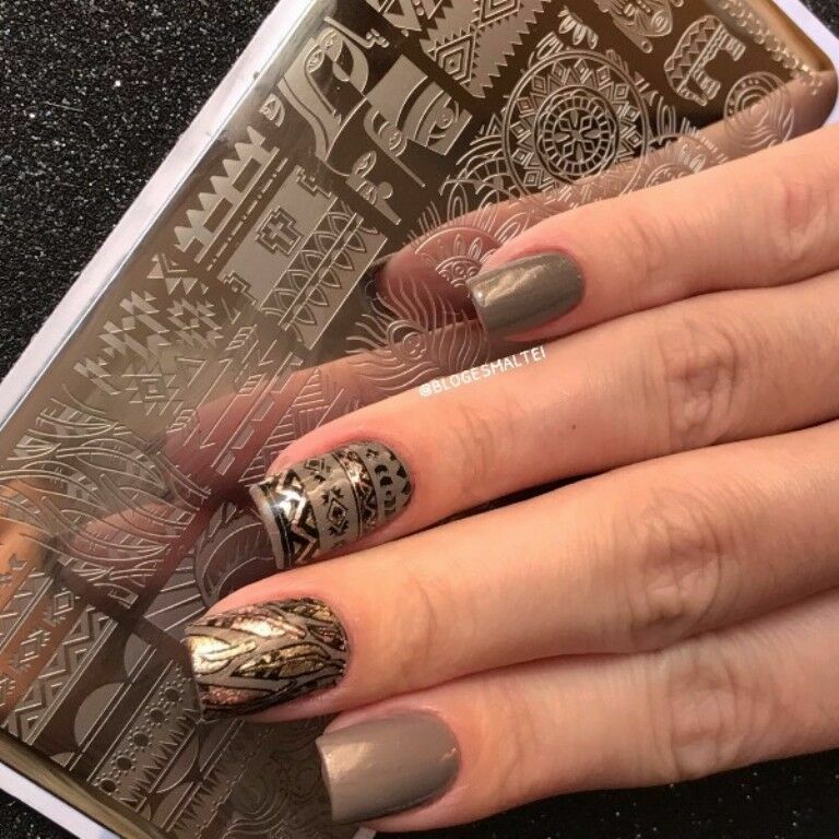 Nail Art Stamping Image Plate Exoticism Theme DIY Template Manicure BPX-L011