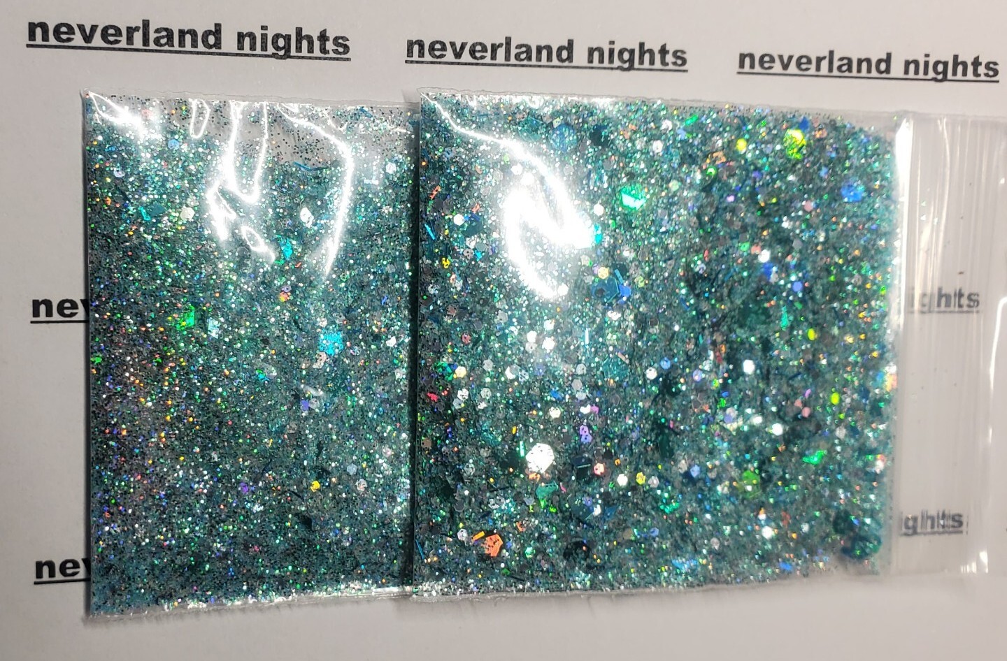 Silver Mint, Holographic Silver Glitter Mix- HOLO for nails