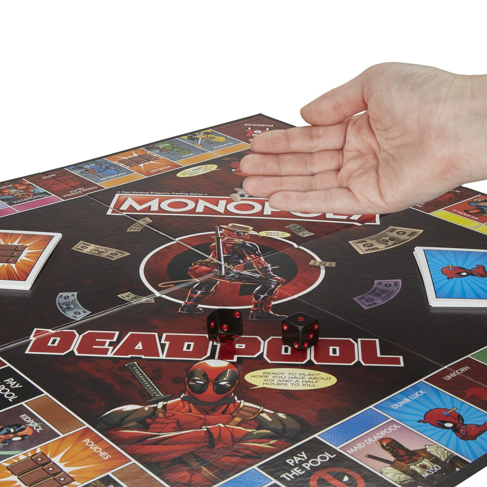 Hasbro Gaming Monopoly Game: Marvel Deadpool Edition Standard, Standard