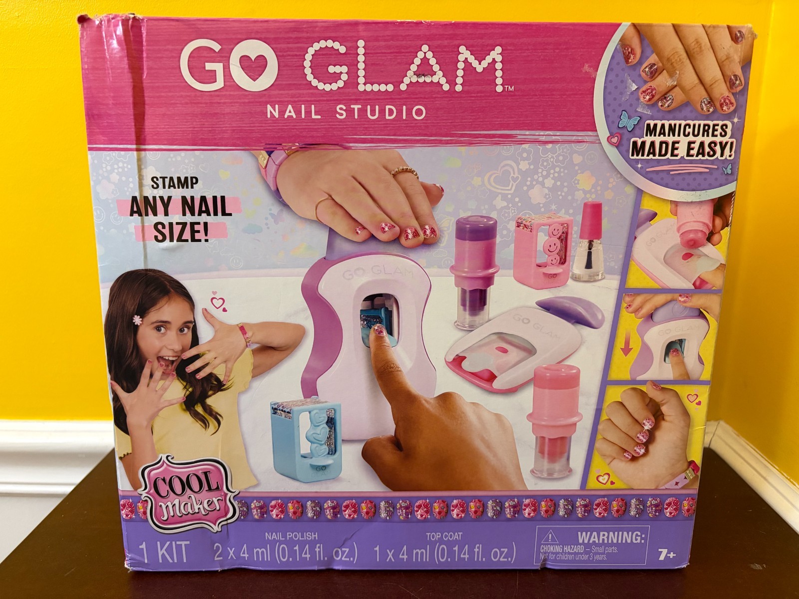 New 2024 Cool Maker Go Glam Kids Nail Studio Manicure Stamp Spin Master