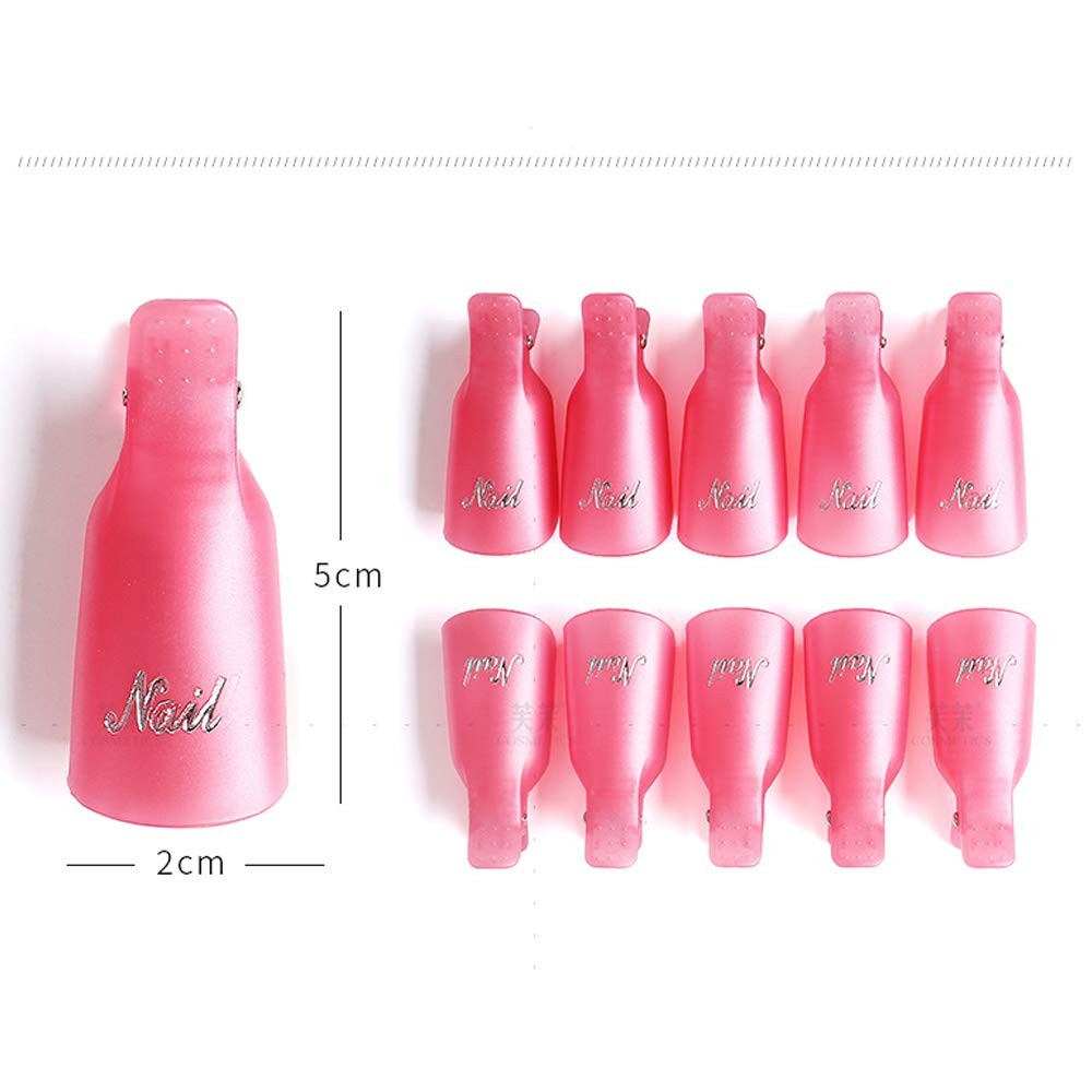 IRCHLYN Nail Polish Remover Clips, 100 Pcs Acrylic 100 Count (Pack of 1)