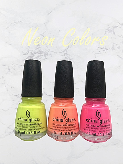 China Glaze Nail Polish Lacquer NEON Trio Set – Pick Color 0.5oz – Fast Shipping