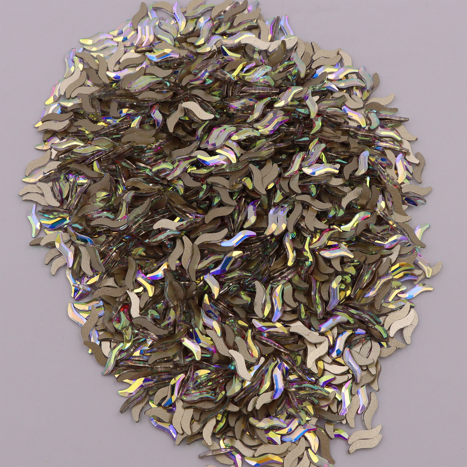 Nail Art Glass Rhinestones Glitter Diamond Crystal Gem 3D Tips DIY Decoration