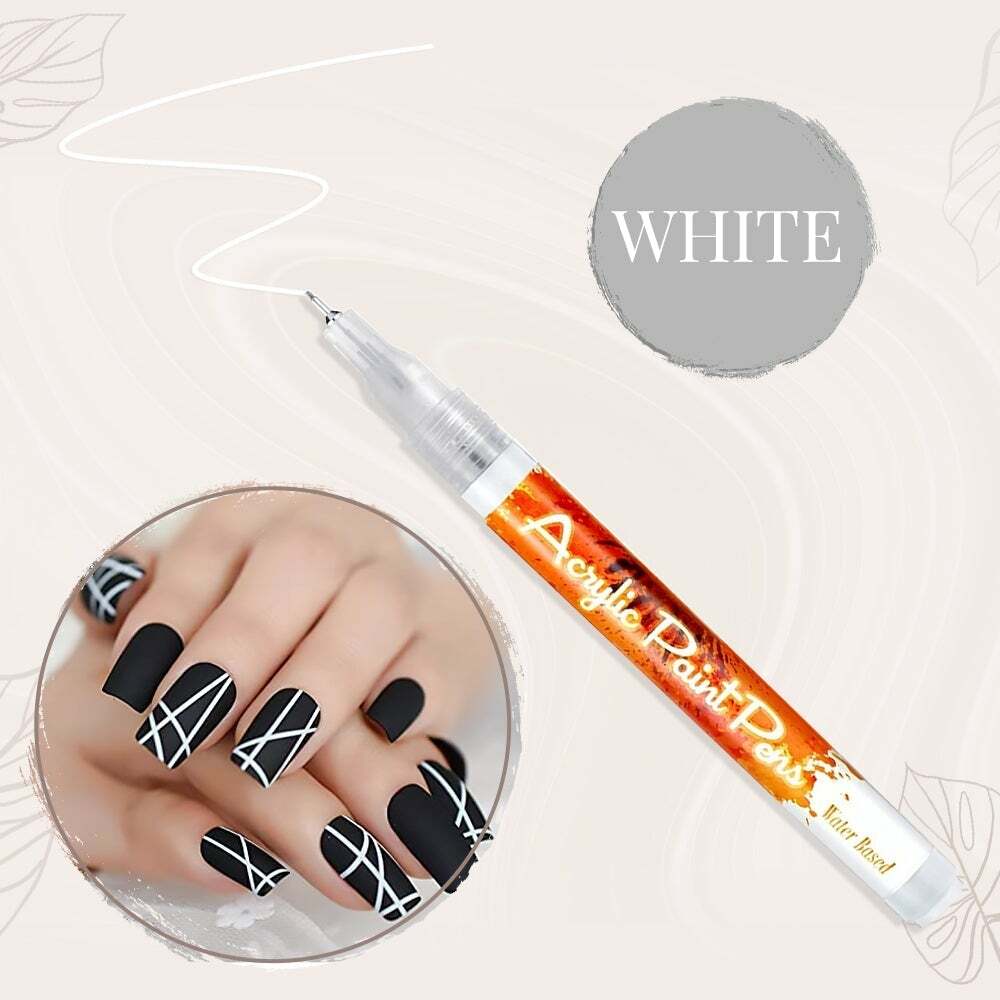 Ultra Thin Curve Manicure Felt Pen 4pcs