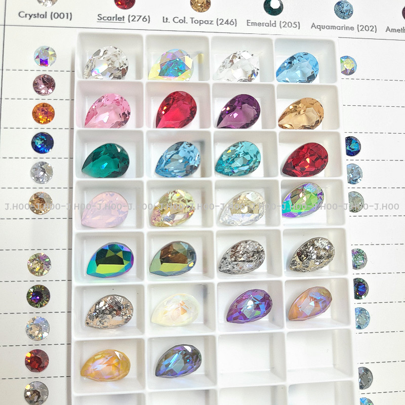 Swarovski 4320 Pear Fancy Stone 14*10mm(2pcs)
