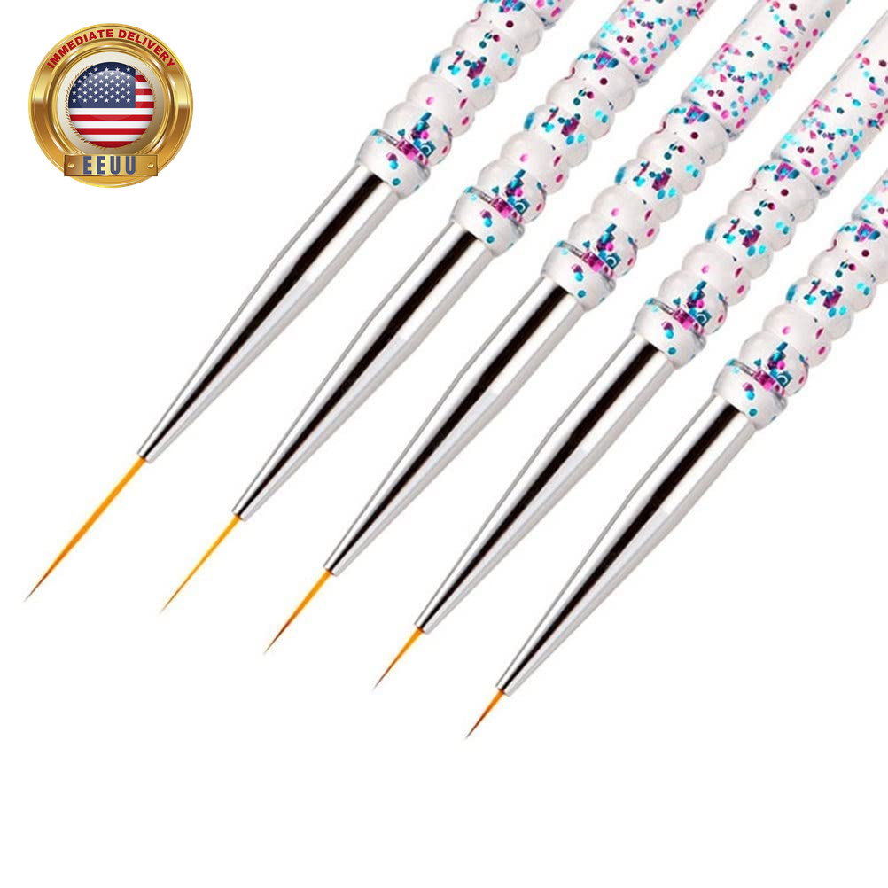Nail Dotting Tools 10 Pcs Kit – 5 Pcs Double-End Nail Dotting Tools and 5 Pcs Na