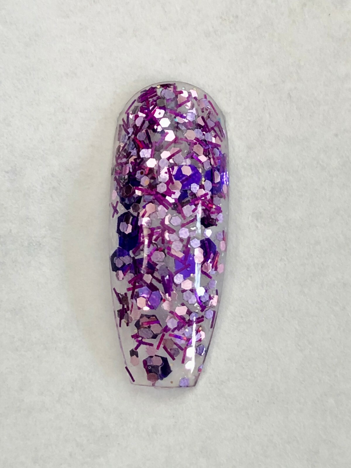 Magical glitter mix for acrylic or gel nail application.