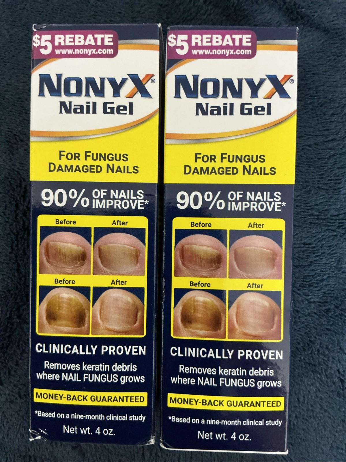 NONYX Fungal Nail Clarifying Nail GEL Treatment, 4 oz EA (2PK BUNDLE)exp12/2027