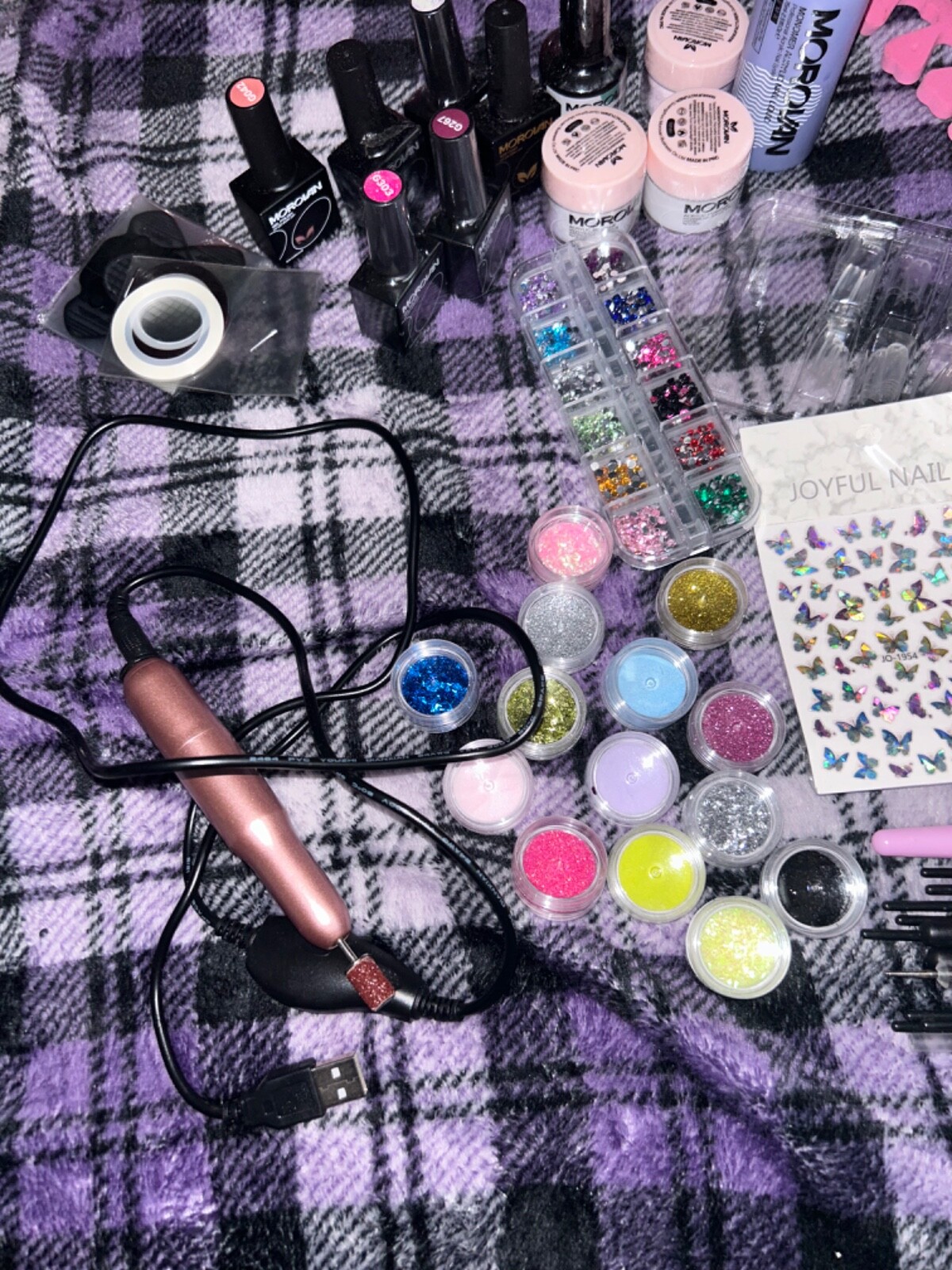 Acrylic Nail Kit Acrylic Powder and Liquid Set, Full Nail Kit Set Professional A