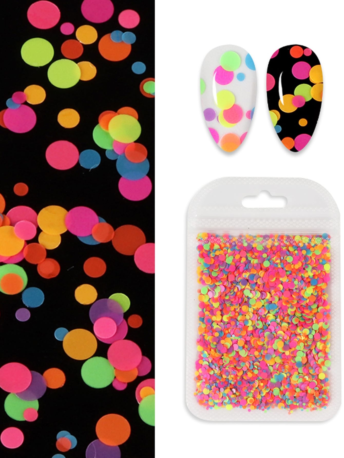 1box Round Nail Art Glitter Sequin For DIY Nail Art Decoration