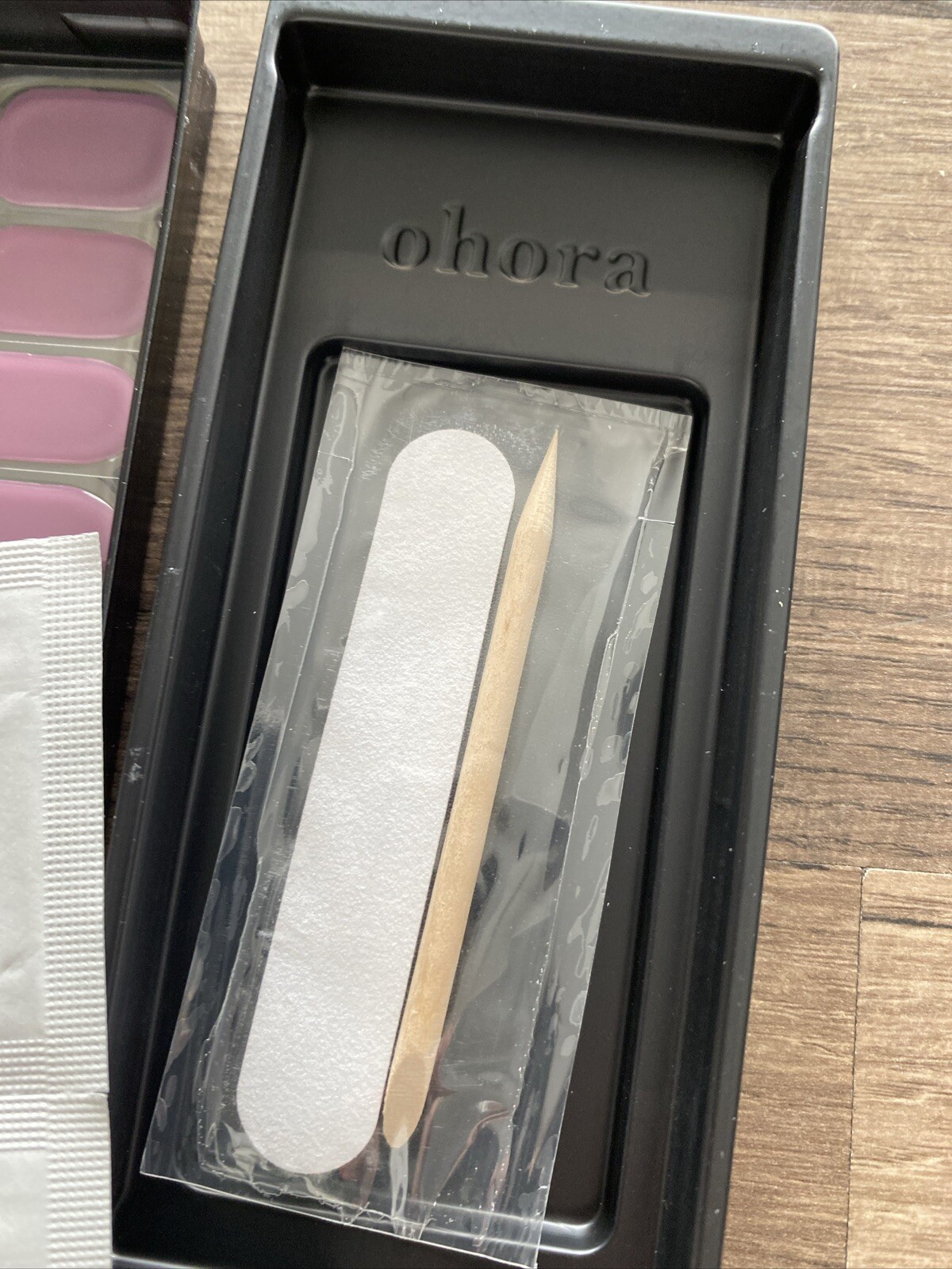 Ohora Nail, ND-298 N Violeta Semi Cured Nail Art /Nail Strips Open Box/c