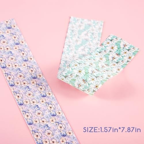 300 Sheets Nail Foils Transfer Nail Art Stickers Solid Flower Holographic Laser