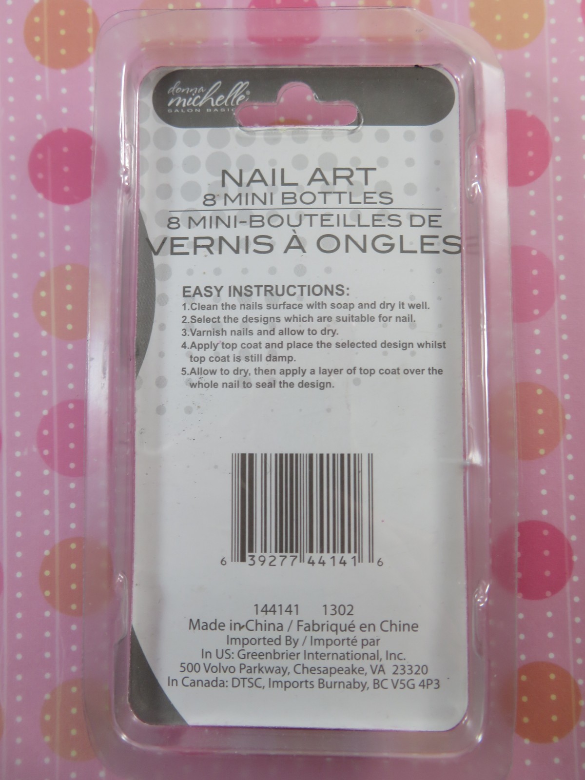 Donna Michelle Nail Art 2 Packages 16 Mini Vials Bottles Each Unique New In Pkgs